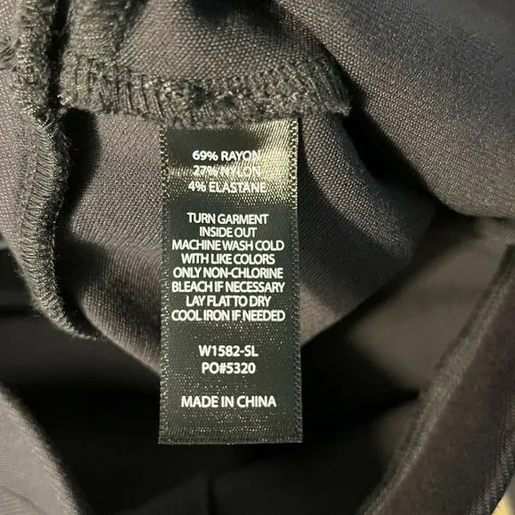 Betabrand Size Medium Long Pants Utility Skinny Leg Slate Gray Twill Pull On - Picture 7 of 7